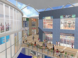 ストリート・駅南側のブリッジからのイメージ